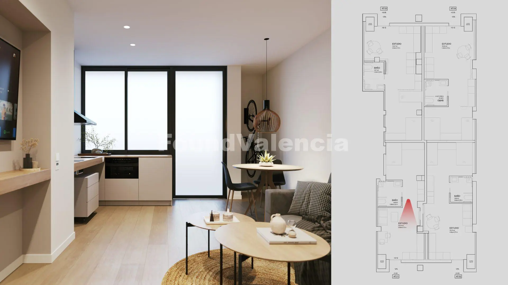 New home on the ground floor with tourist license in Valencia